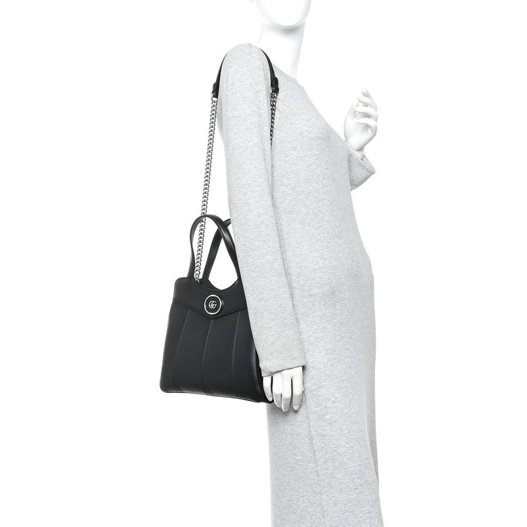 Calfskin Petite GG Small Tote Bag Black
