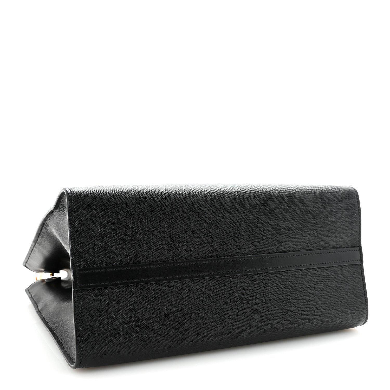 Saffiano City Calfskin Paradigme Bag Black