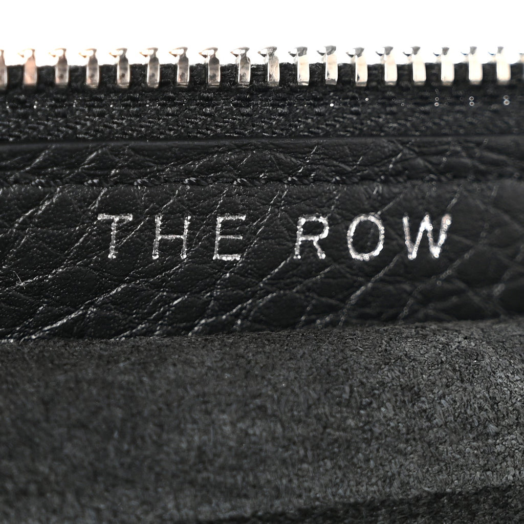 Grained Calfskin Large Slouchy Banana Bag Black