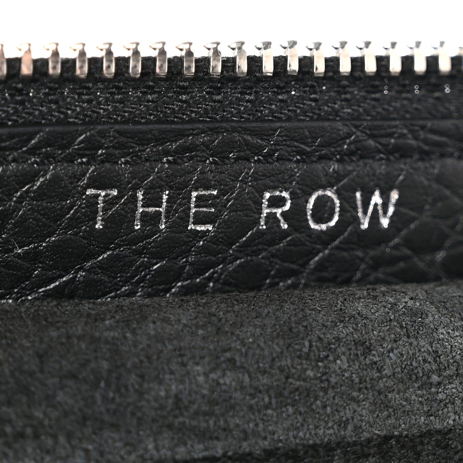 Grained Calfskin Large Slouchy Banana Bag Black