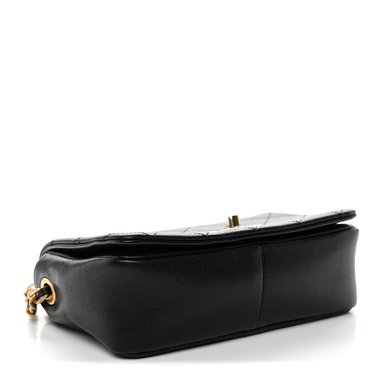 Caviar Quilted Small Fashion Therapy Flap Bag Black
