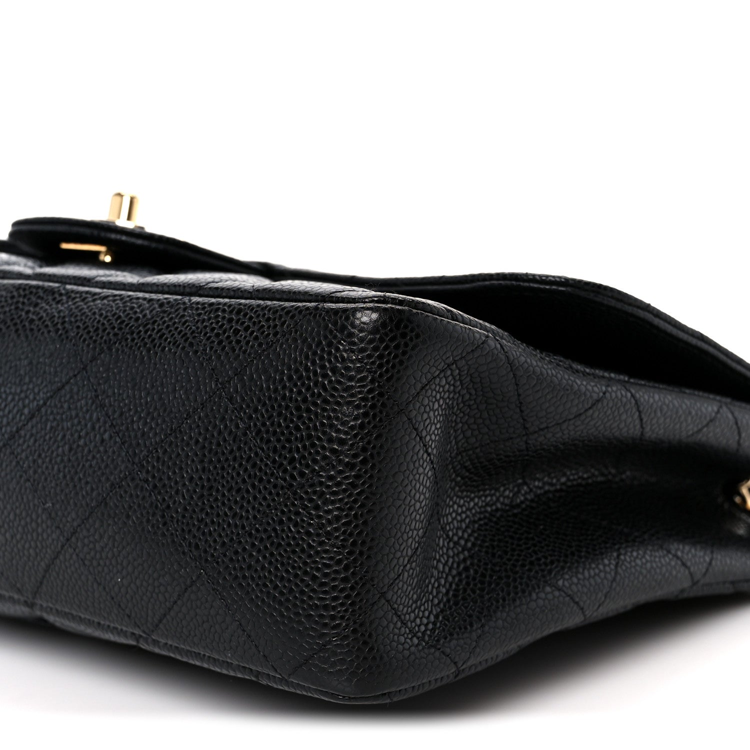 Caviar Quilted Jumbo Single Flap Black