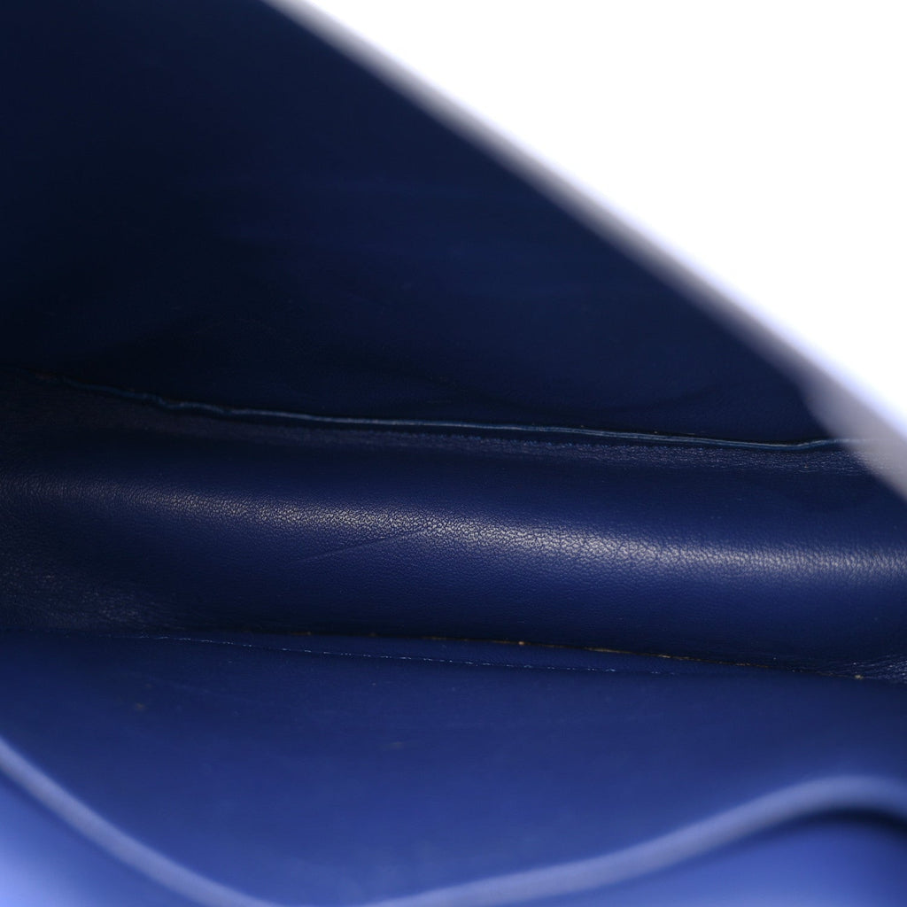 Grained Calfskin Small Trotteur  Indigo