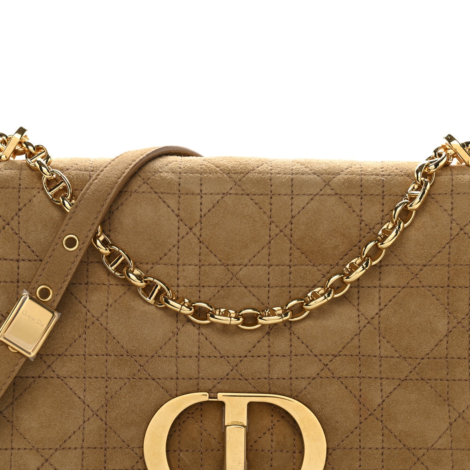 Shearling Cannage Large Caro Bag Camel