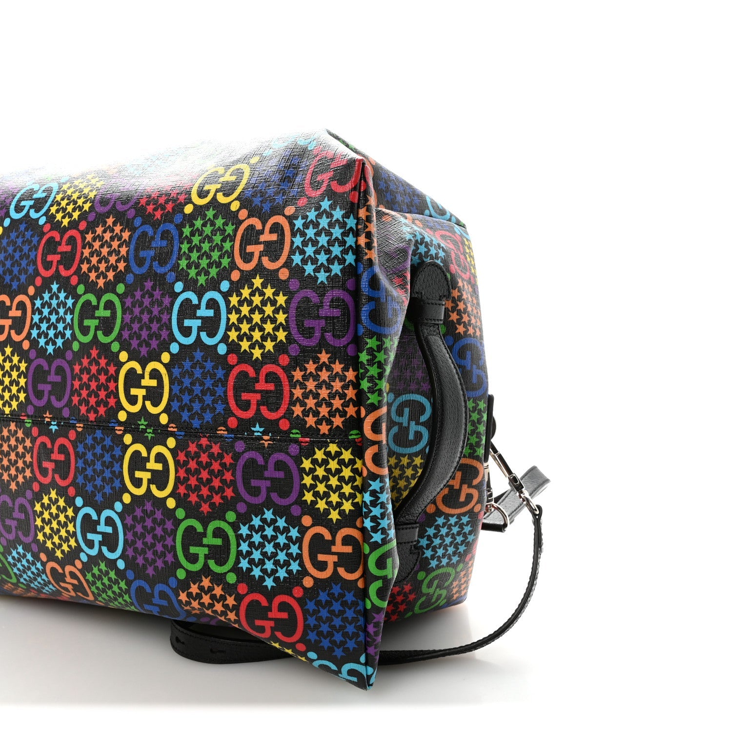 GG Supreme Monogram Psychedelic Duffle Backpack Black Multicolor