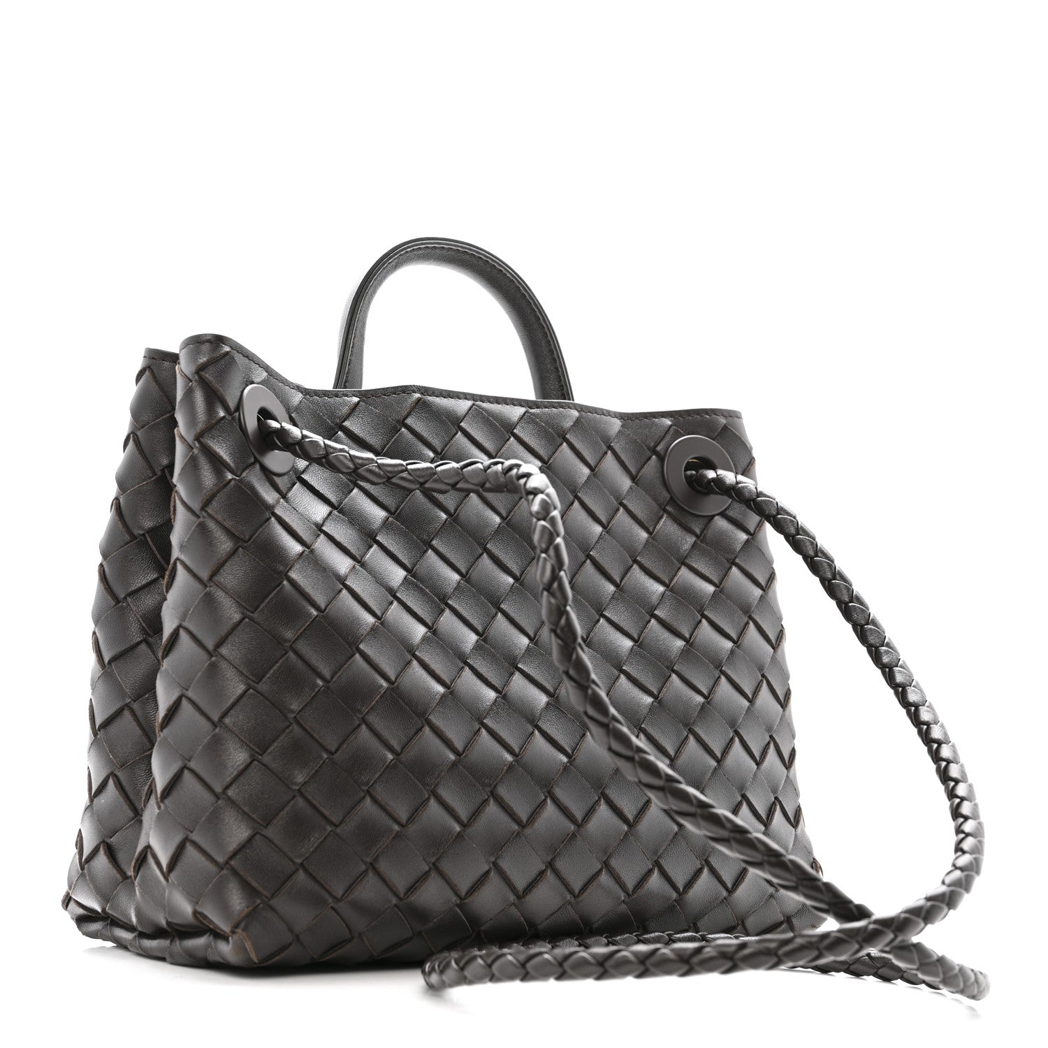 Nappa Intrecciato Small Andiamo Shoulder Bag Fondant
