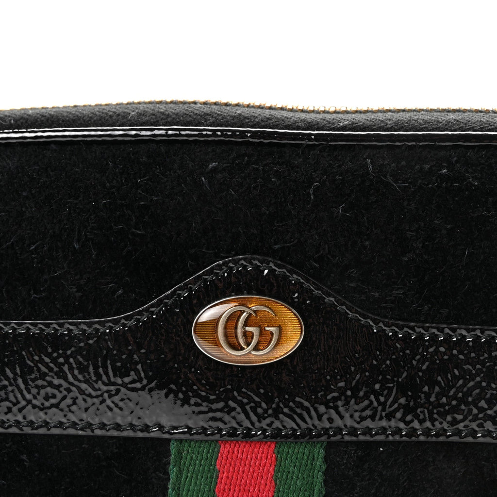 Suede Patent Ophidia Belted iPhone Case 85 34 Black