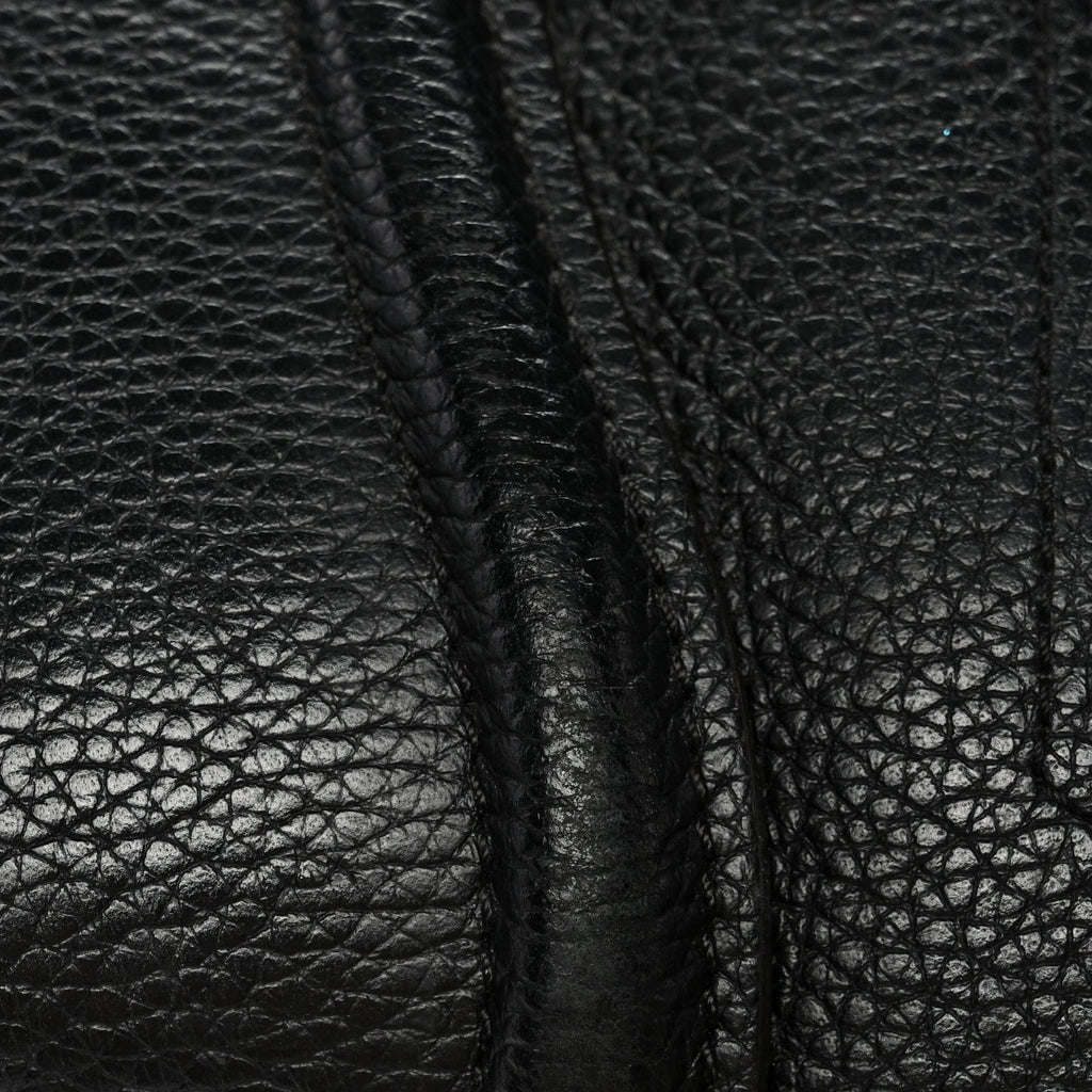 Drummed Calfskin Mini Luggage Black
