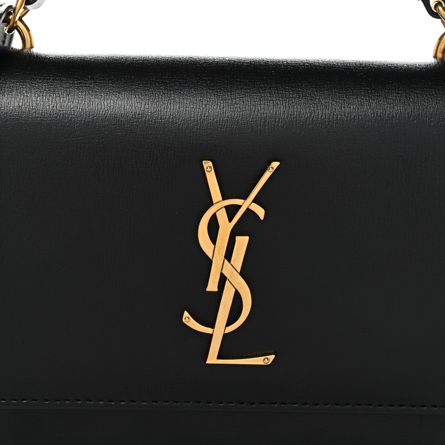 Calfskin Monogram Sunset Chain Wallet Black