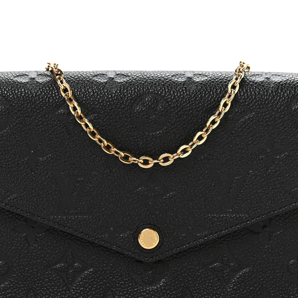 Empreinte Pochette Felicie Chain Wallet Black