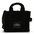 Polyester Cotton Medium The Teddy Traveler Tote Bag Black