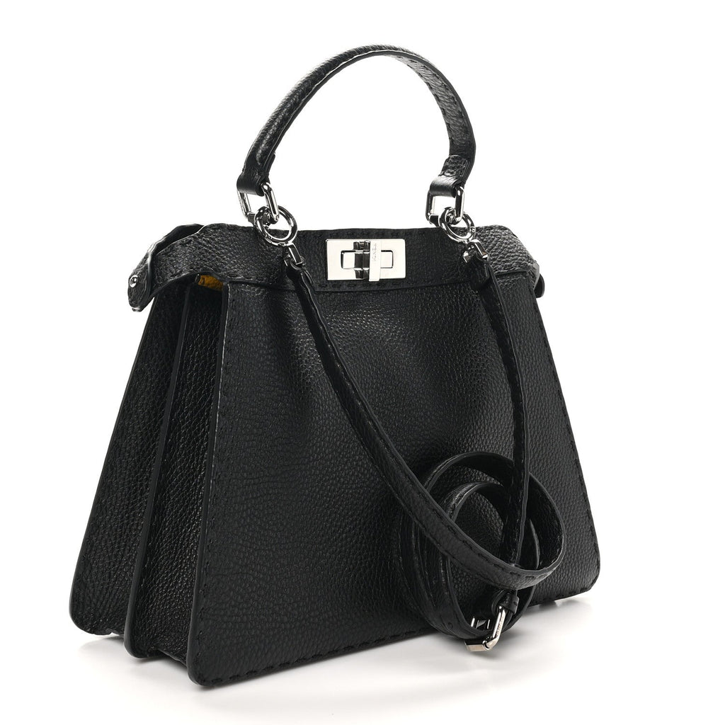 Cuoio Romano Selleria Chamois Medium Peekaboo I SEE U Satchel Black Camel Sunflower