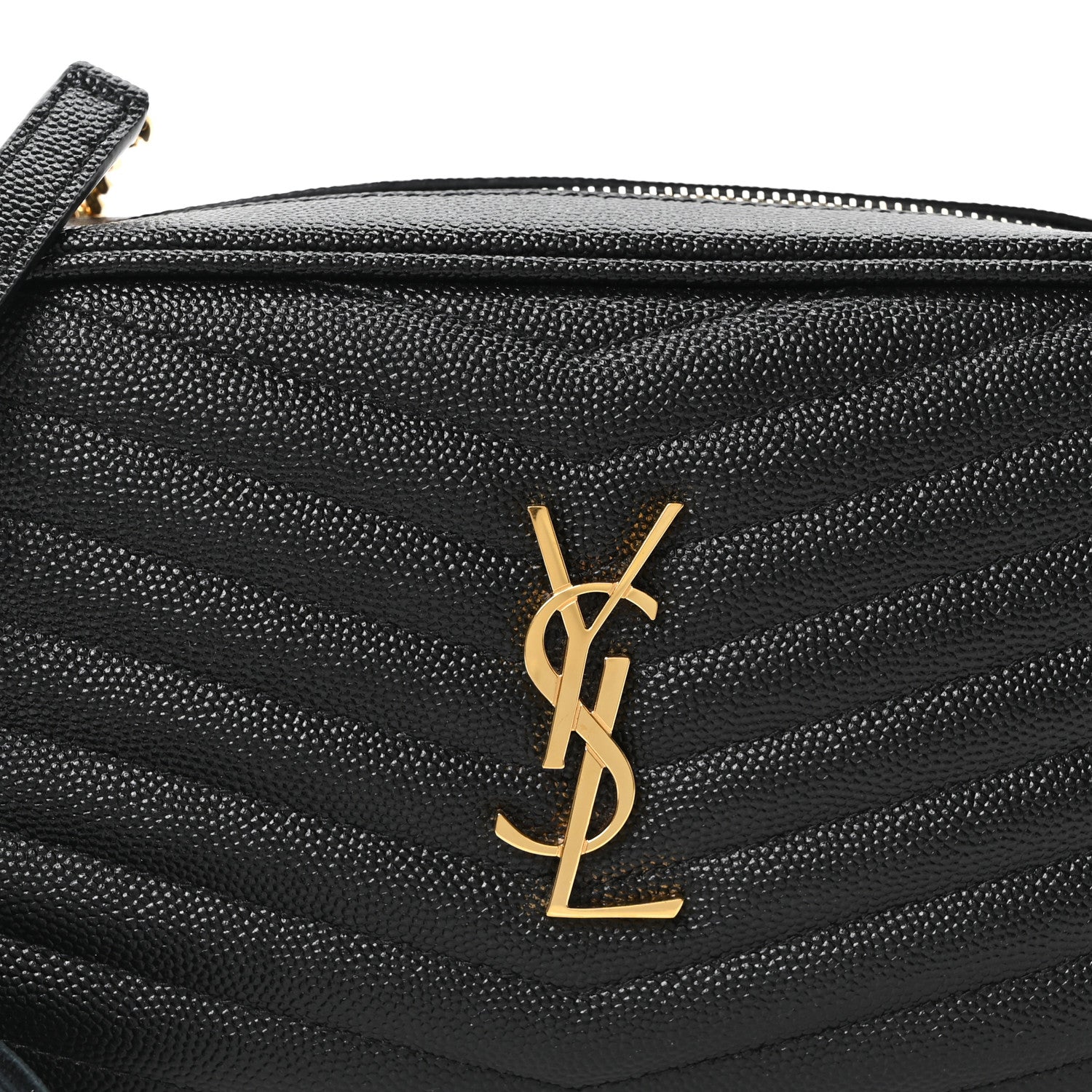 Grain De Poudre Matelasse Monogram Mini Lou Camera Bag Black