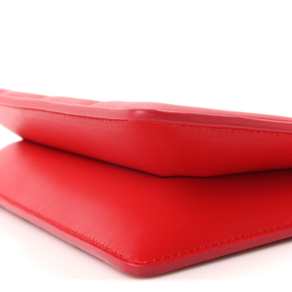 Calfskin Slash Pouch Welsh Red