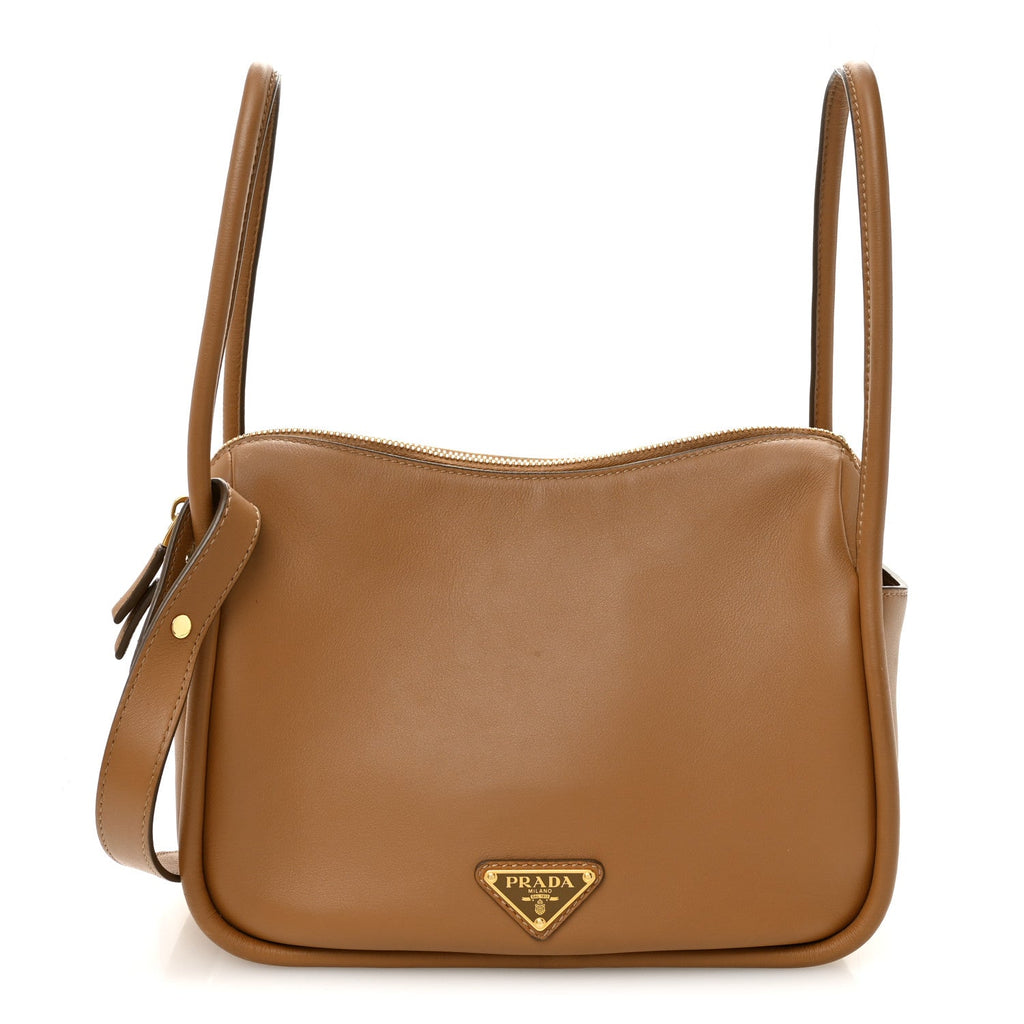 Soft Calfskin Darling Shoulder Bag Caramel