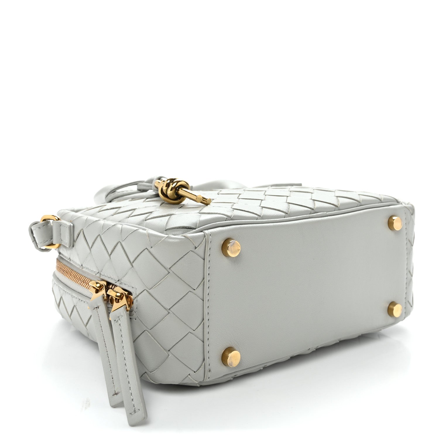 Lambskin Intrecciato Small Getaway Agate Grey