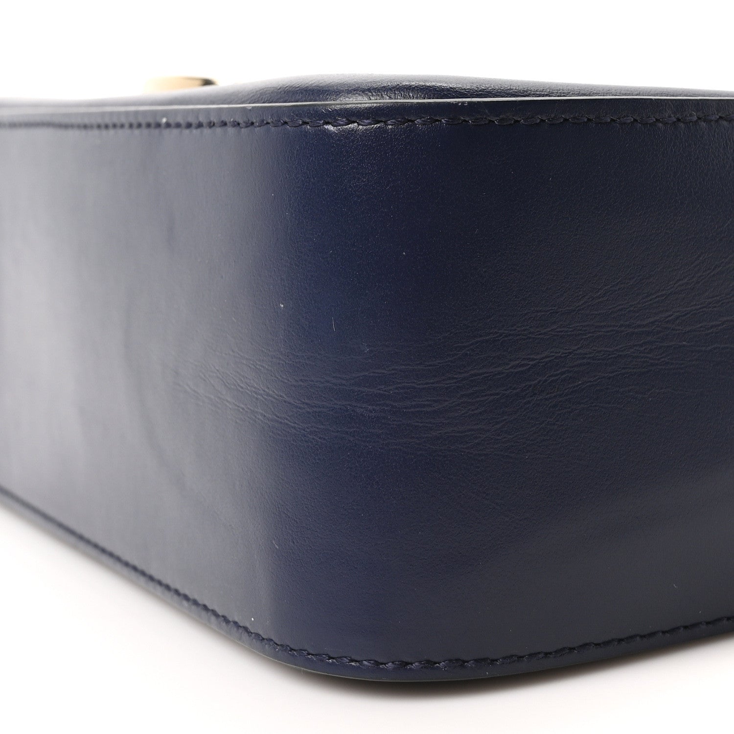 Calfskin Gancini Lock Flap Crossbody Navy