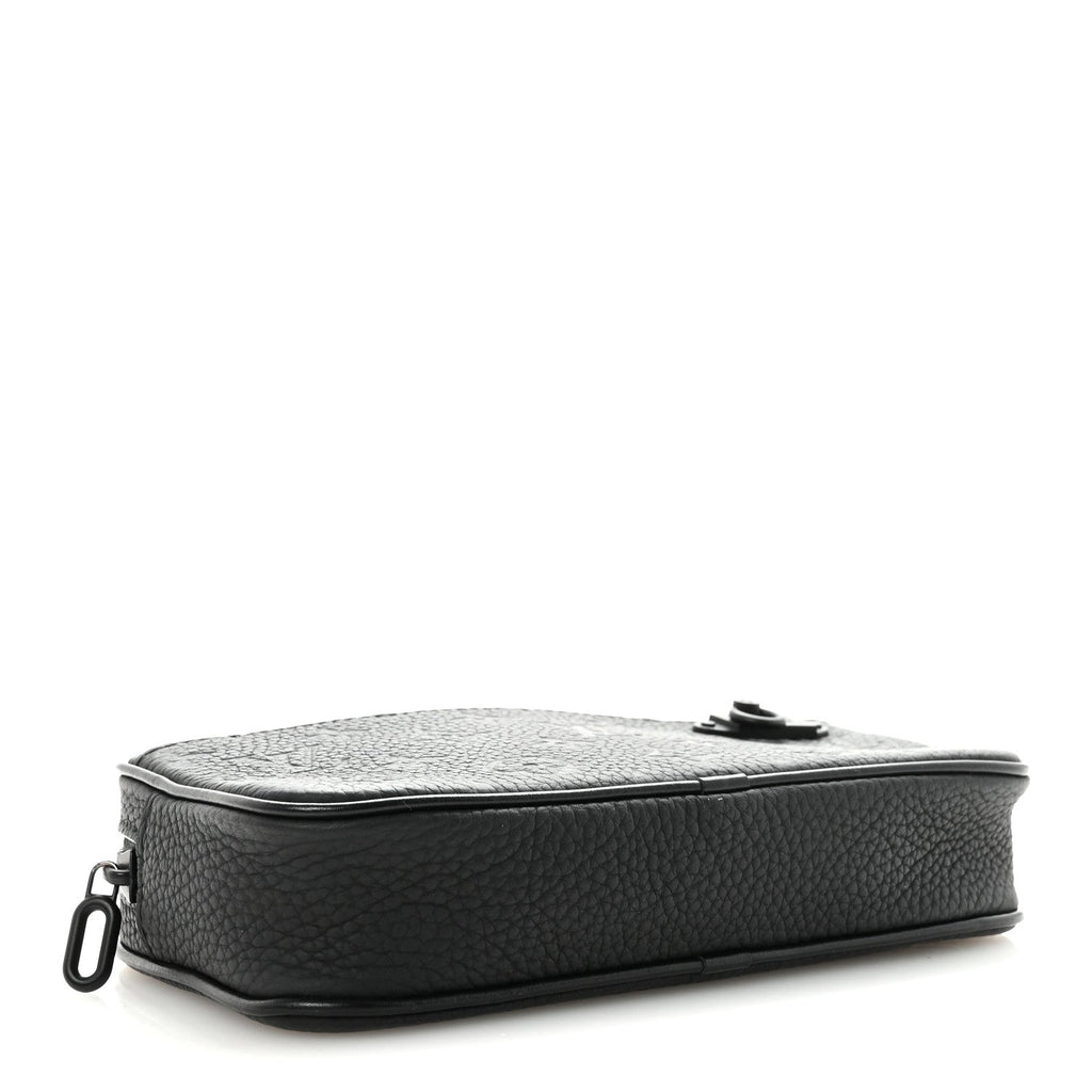 Taurillon Monogram Uniformes Solar Ray Soft Pochette Volga Belt Bag Black