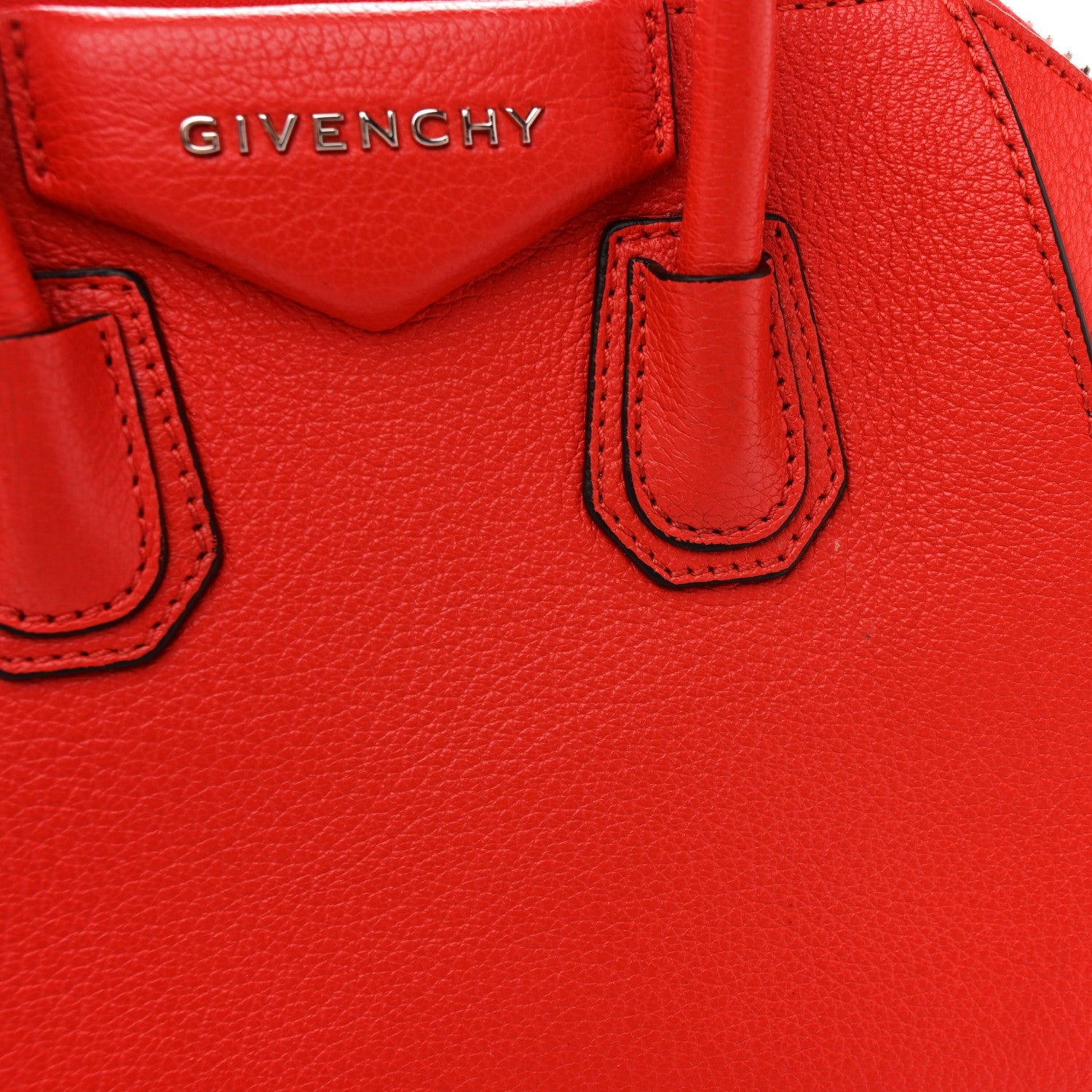 Sugar Goatskin Mini Antigona Pop Red