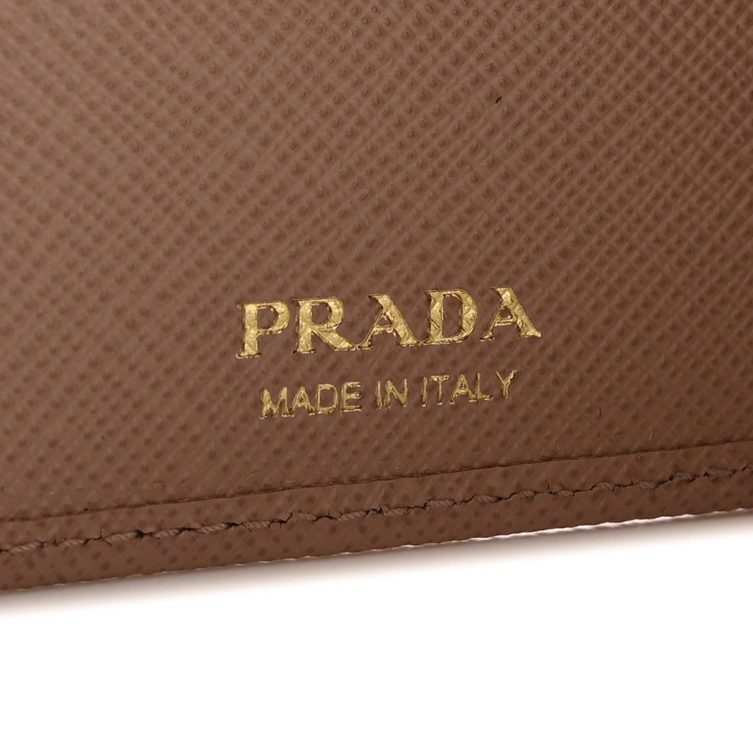 Saffiano Metal Compact Zip Around Wallet Cammeo
