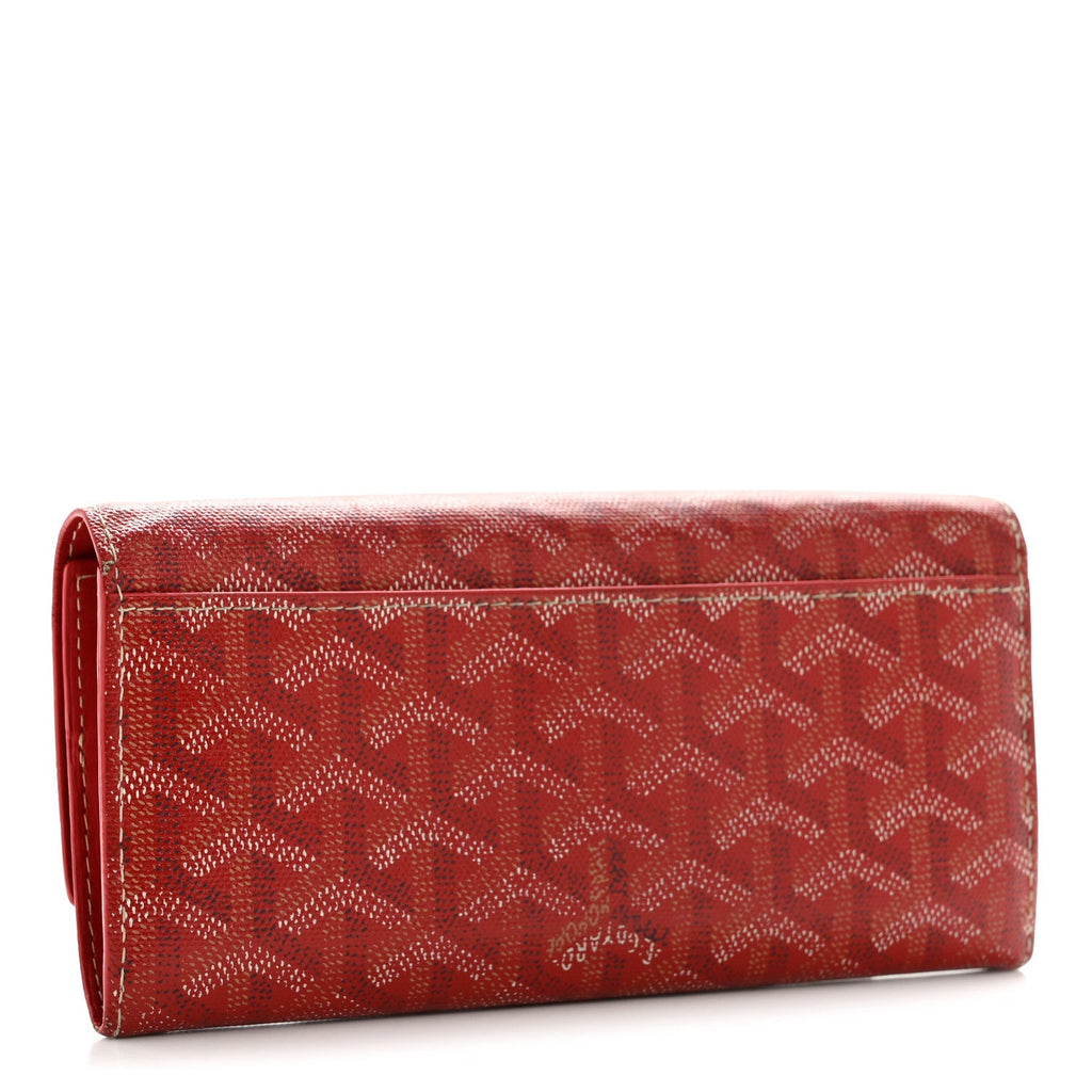Goyardine Varenne Long Wallet Red