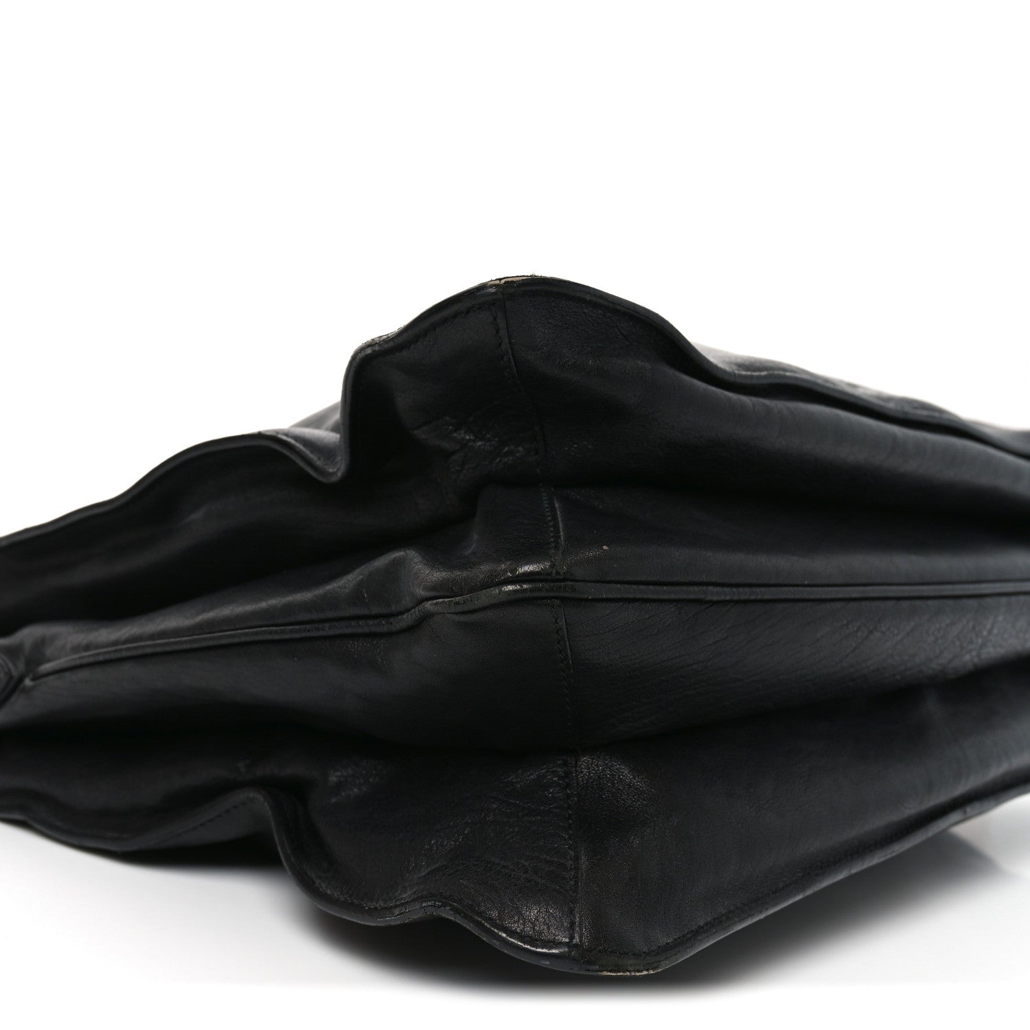 Calfskin Chain Tote Black