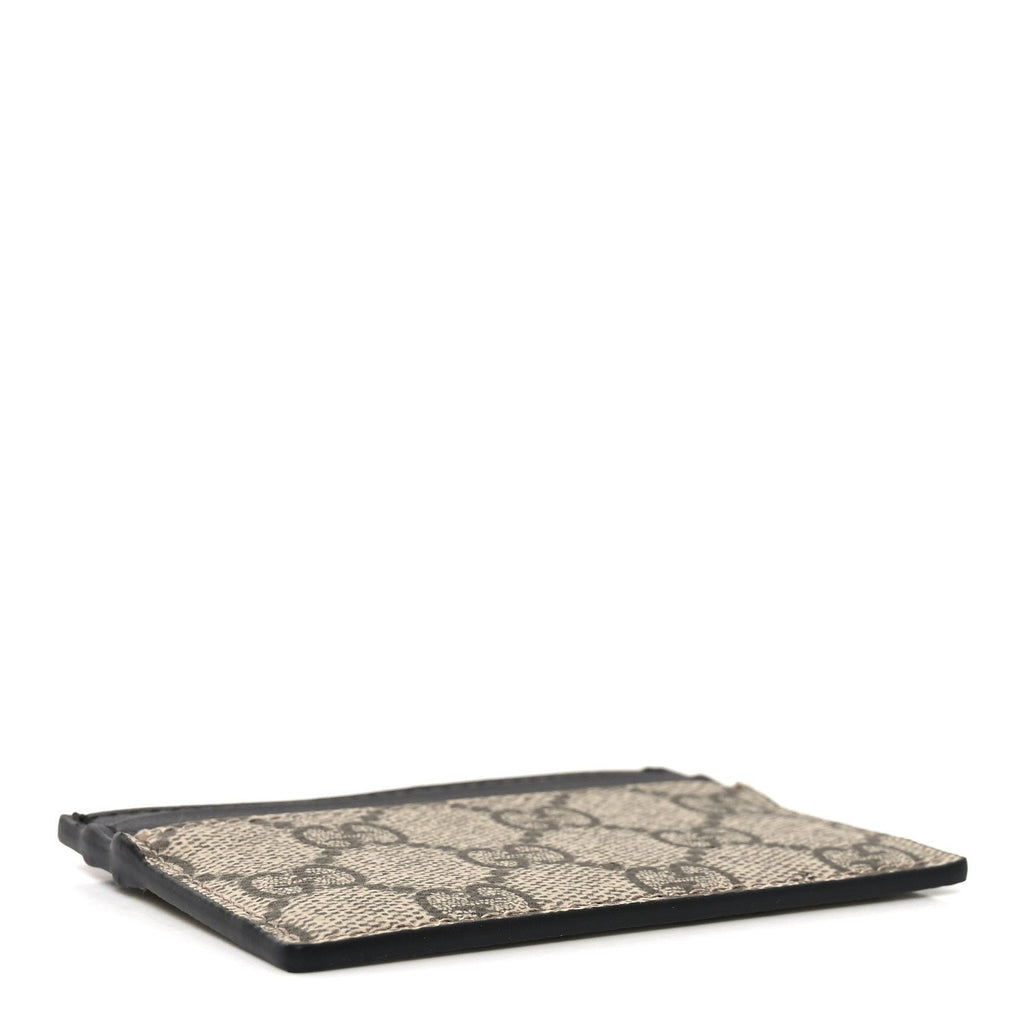 GG Supreme Monogram Calfskin  Holder Beige Black