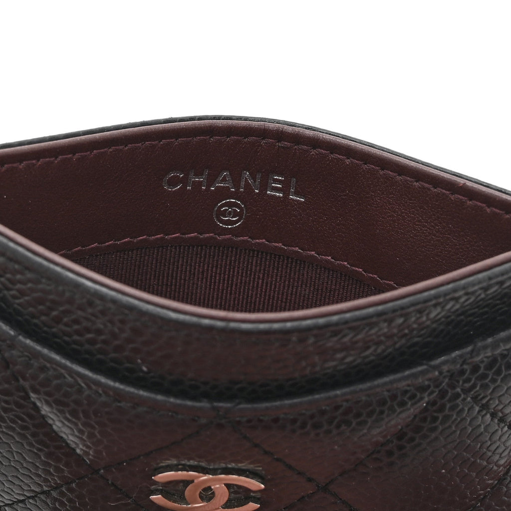 Caviar Quilted  Holder Black