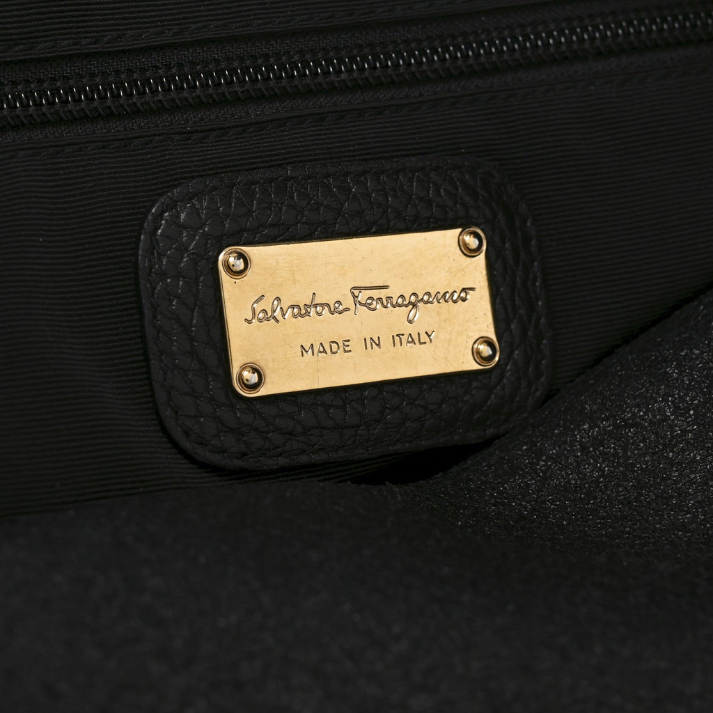 Calfskin Medium Tote  Black