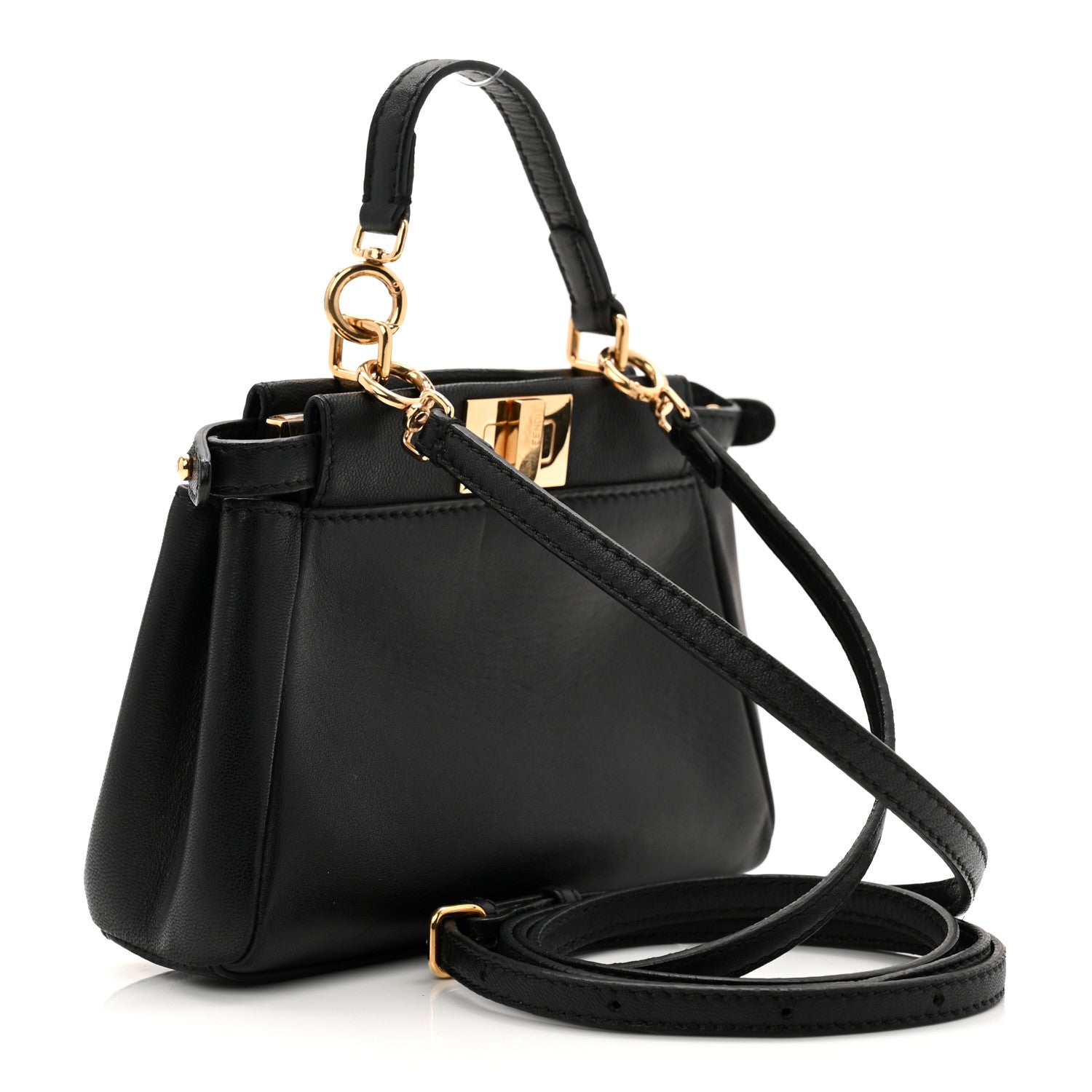 Nappa Micro Peekaboo Iconic Satchel Black