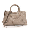 Agneau Arena Silver Hardware Small Le City Beige