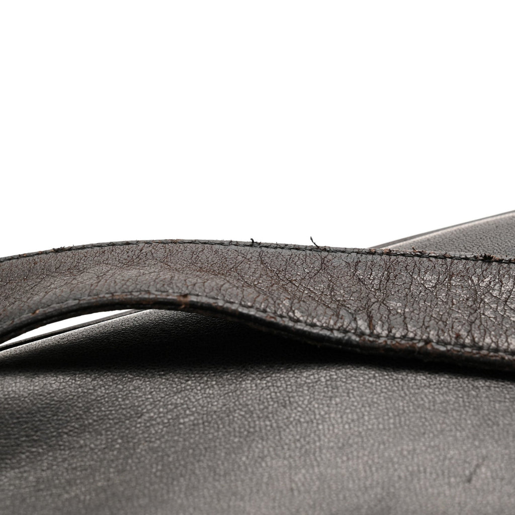 Lambskin CC Flap Shopping Tote Black