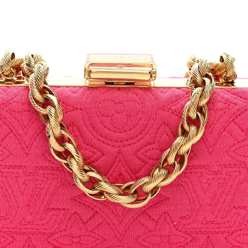 Jersey Monogram Motard Minaudiere Clutch Pink