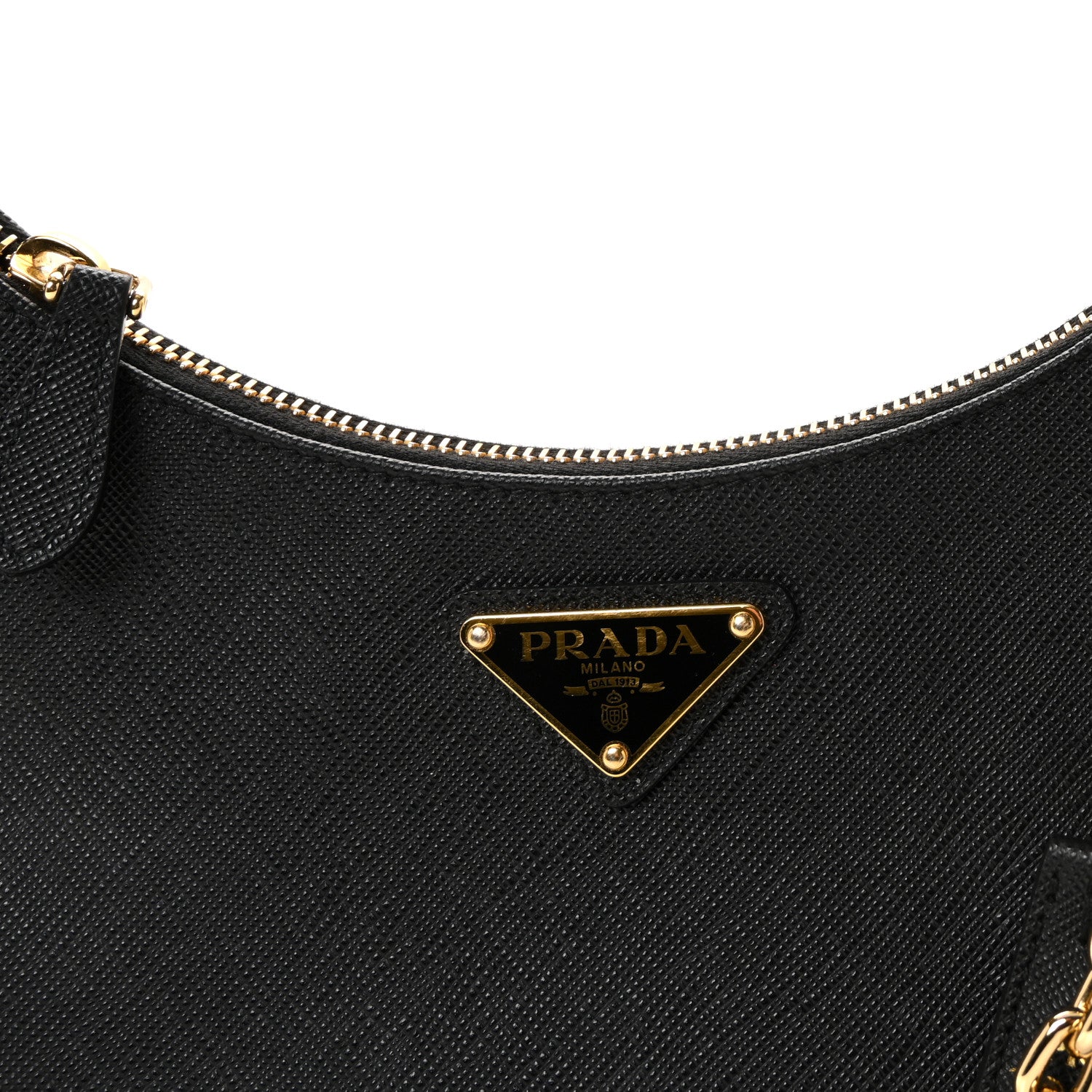 Saffiano Lux Re-Edition 2005 Shoulder Bag Black