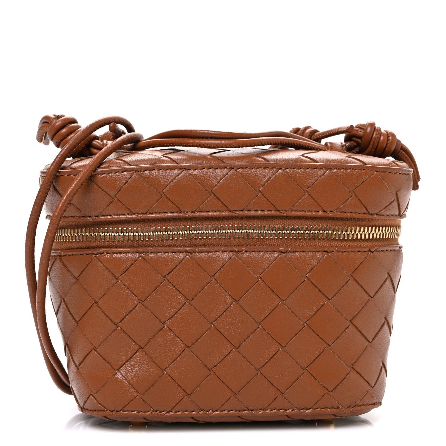 Nappa Intrecciato Small Vanity Case Wood