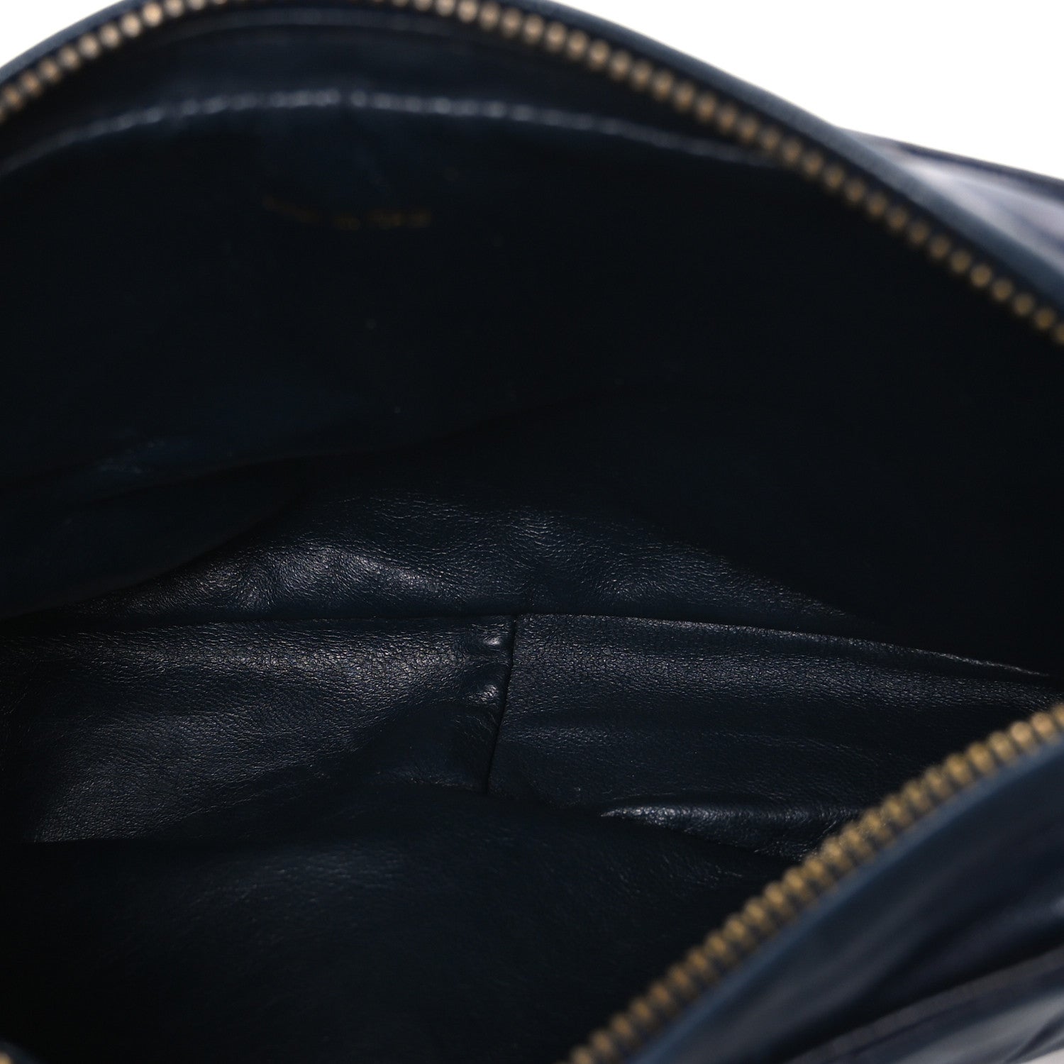 Lambskin Quilted CC Tassel Camera Case Navy
