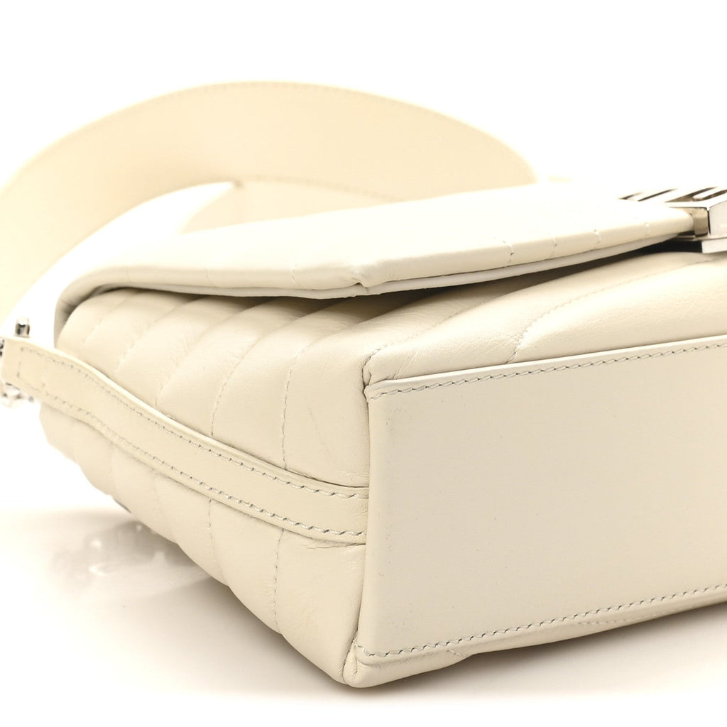Calfskin Quilted Small 4G Shoulder Bag Ivory