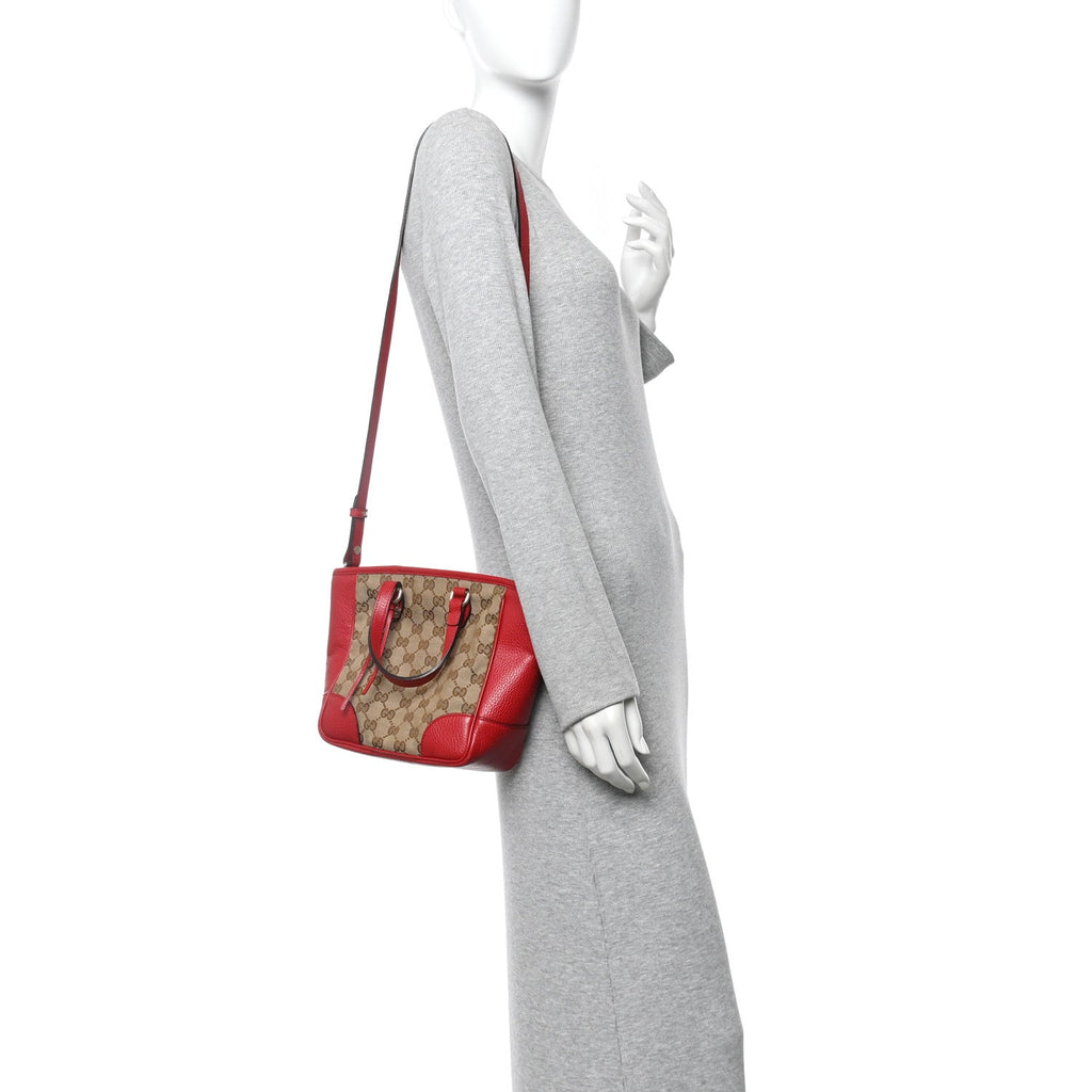 Monogram Small Bree Tote Red