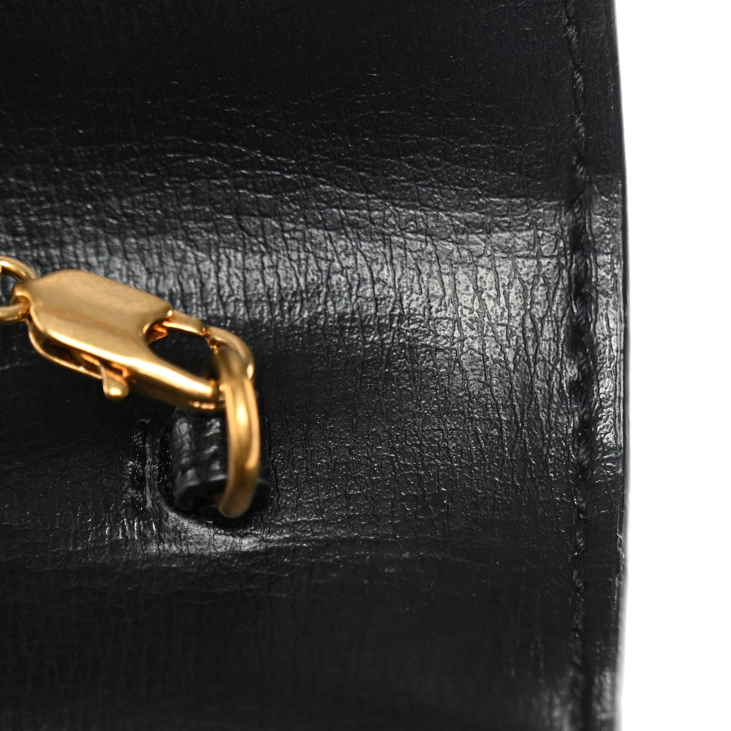Calfskin Monogram Sunset Chain Wallet Black