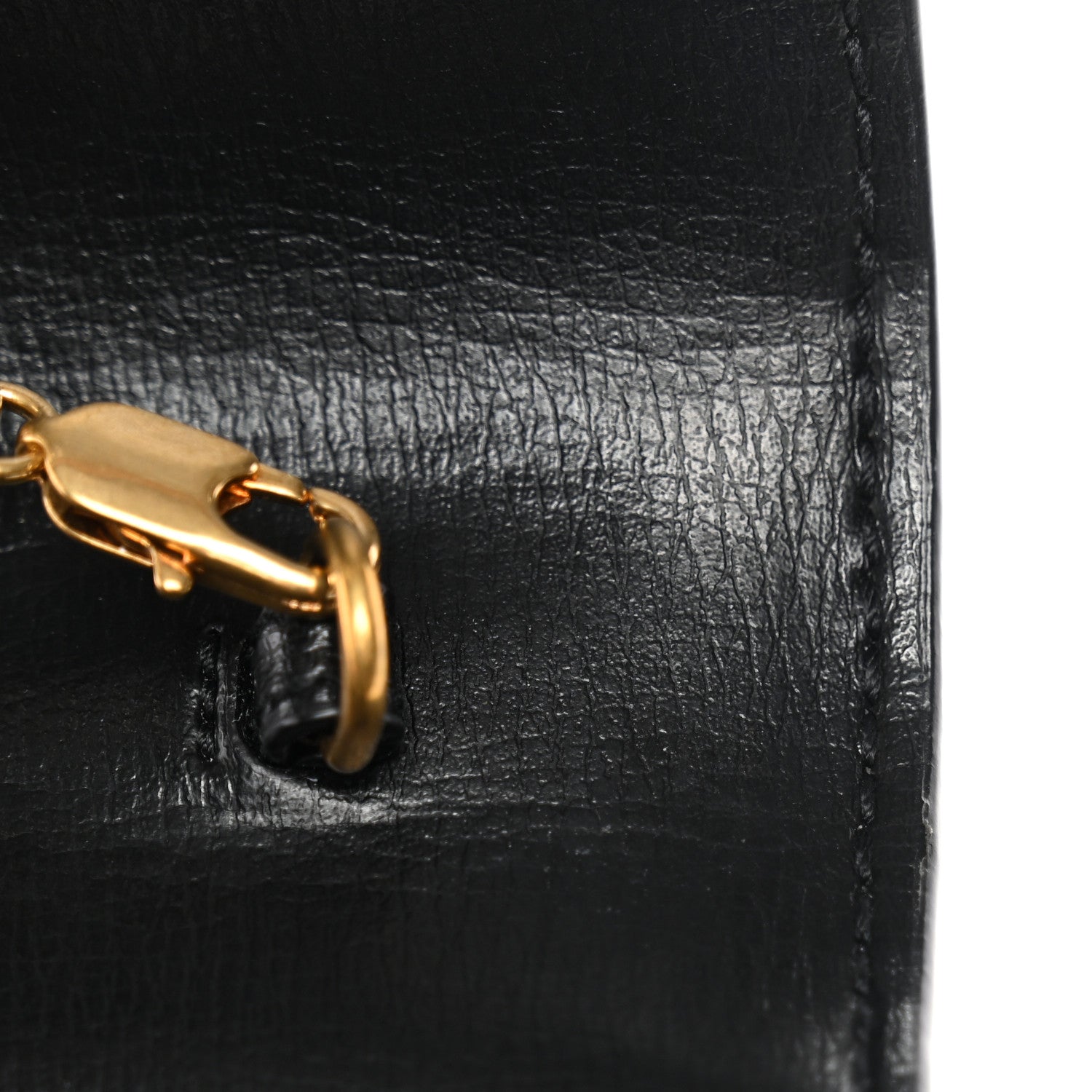 Calfskin Monogram Sunset Chain Wallet Black