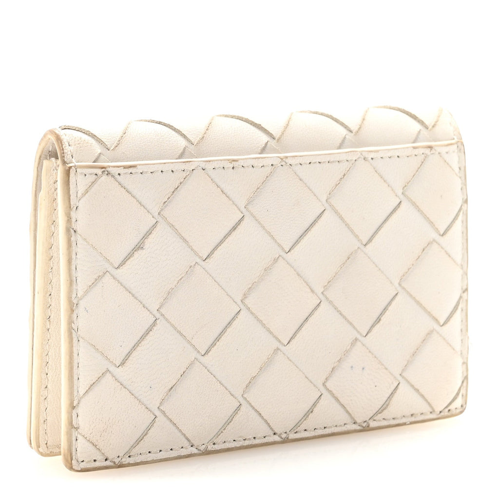Nappa Intrecciato  Holder White
