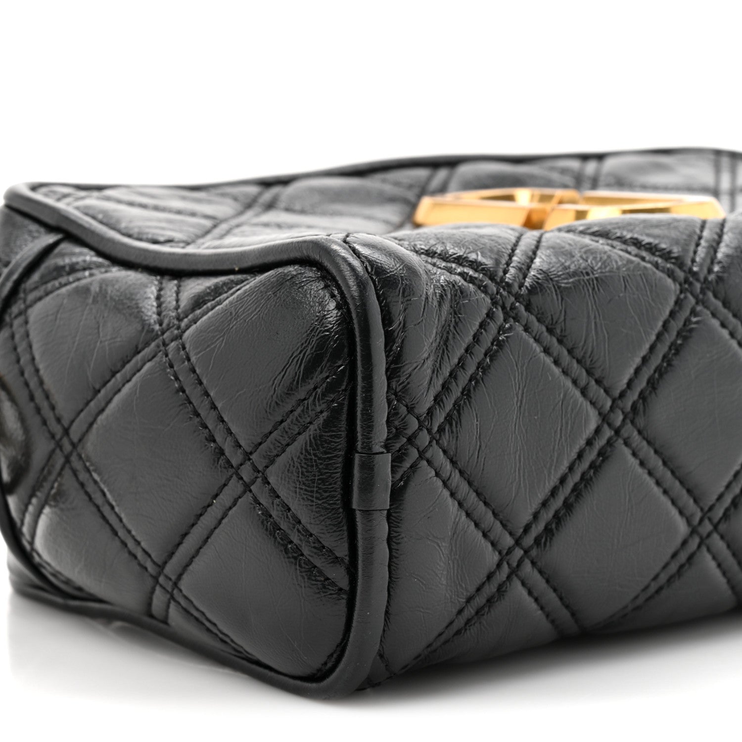 Lambskin Quilted The Softshot 21 Bag Black