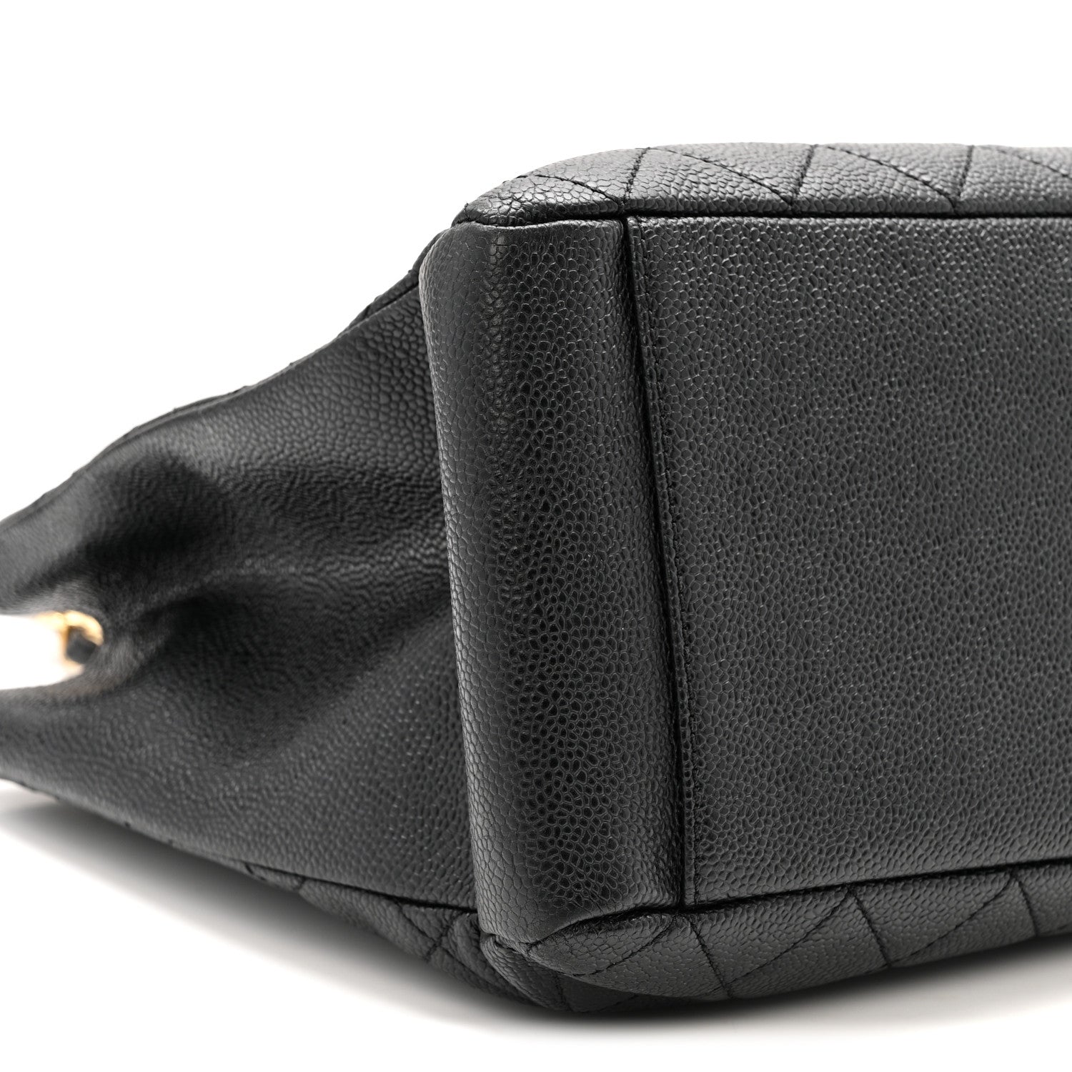 Caviar Quilted Grand Shopping Tote GST Black