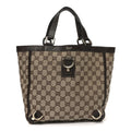 Monogram Small Gold D Ring Tote Brown