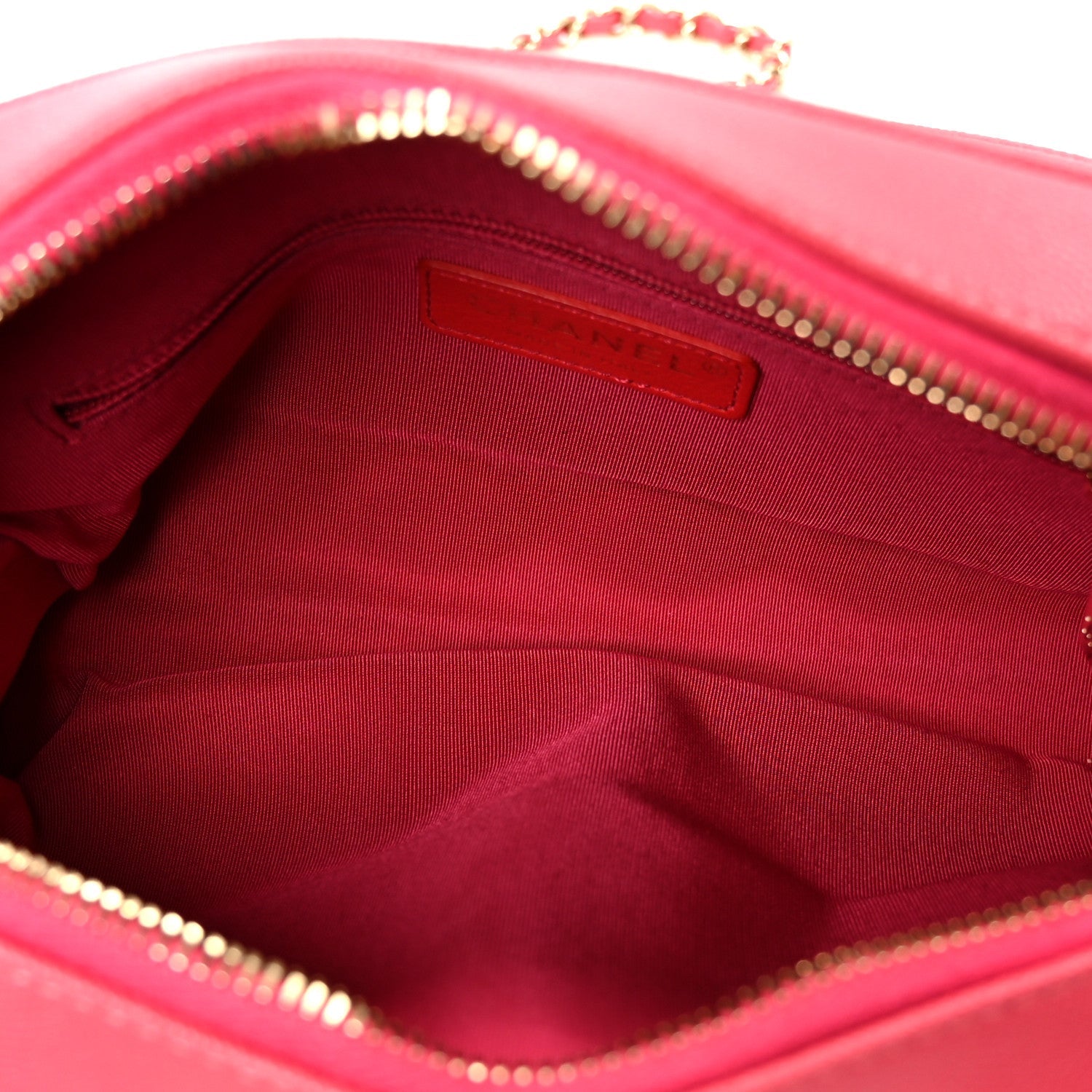 Caviar Quilted Small In & Out Camera Case Pink