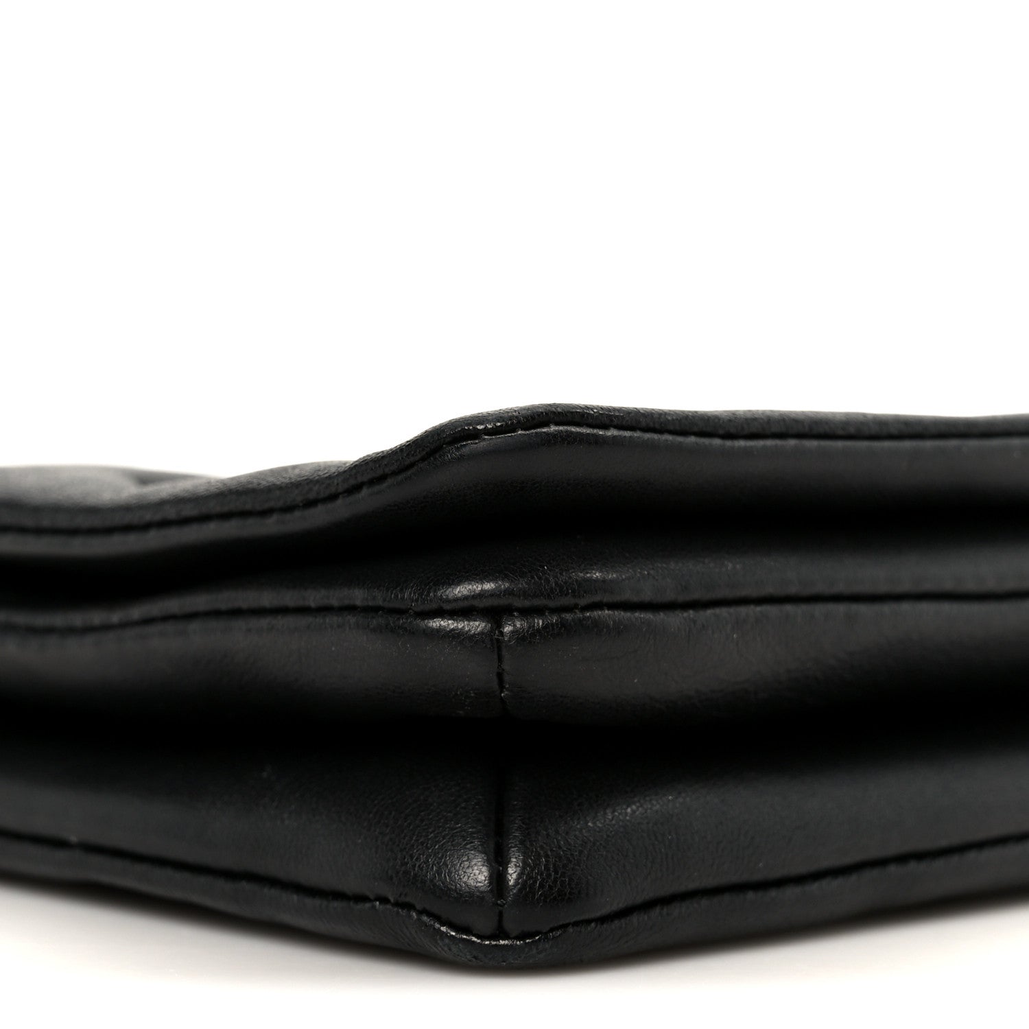 Lambskin Embossed Monogram Pochette Coussin Black