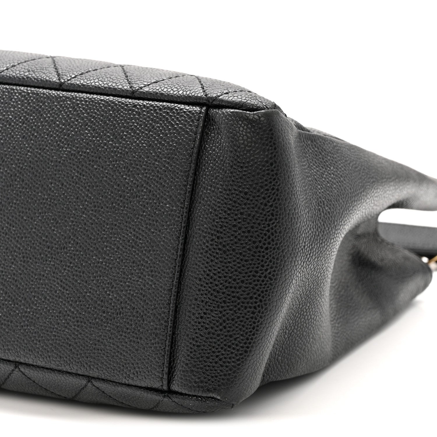 Caviar Quilted Grand Shopping Tote GST Black