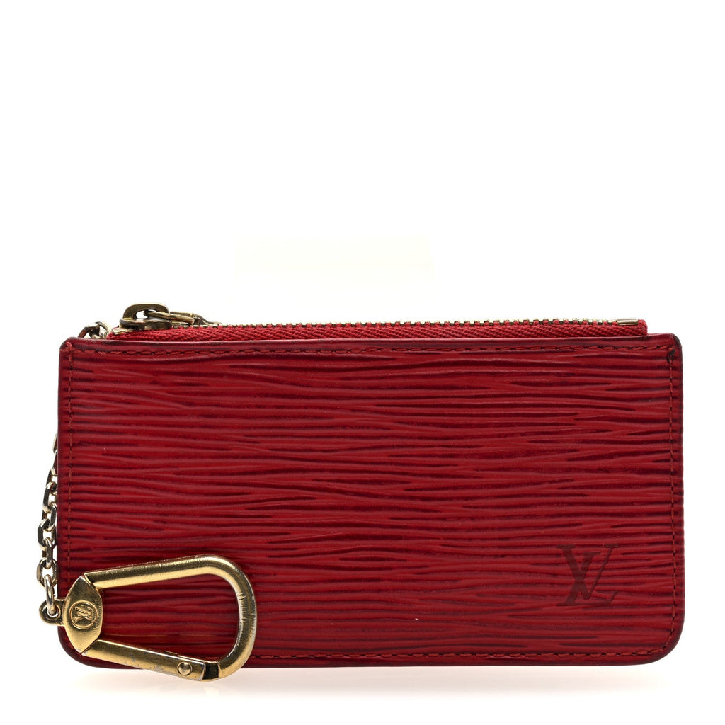 Epi Key Pouch Castillan Red