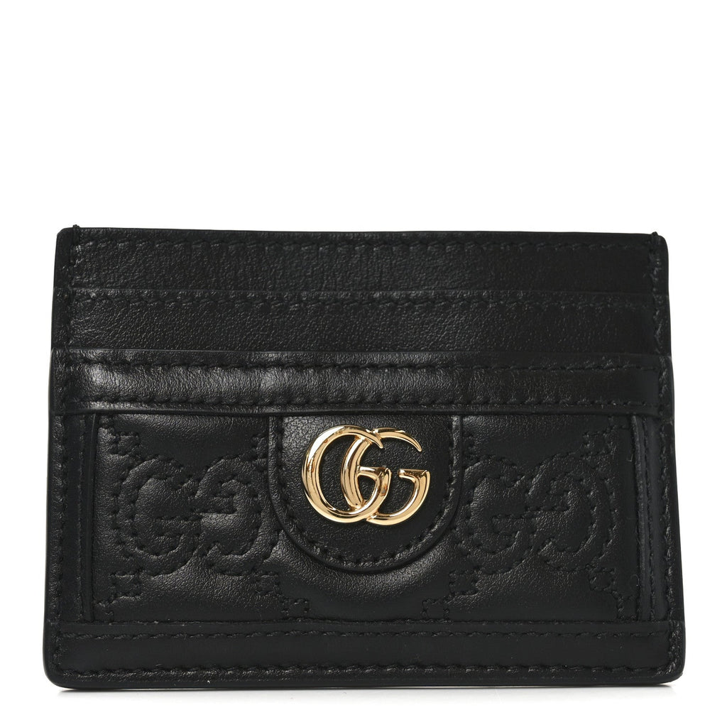 Calfskin GG Matelasse  Holder  Black