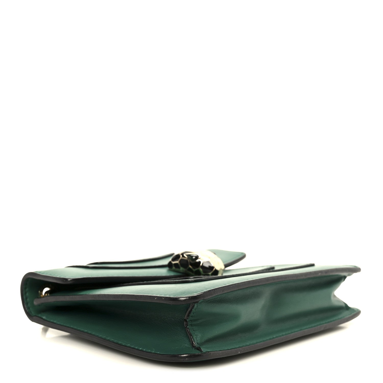 Calfskin Small Serpenti Forever Snake Strap Crossbody Bag Emerald Green